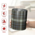thumbnail image 5 of 12oz Coffee Tumblers Brown Blue Checkerboard Checkered Pattern Stainless Steel Vacuum Insulated Travel Tumbler Coffee Cups Mug with Lid and Straw with Cleaning Brush for Cold & Hot Drinks, 5 of 5