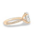 thumbnail image 2 of ESTE ORIGIN 4.85CT Oval Moissanite Solitaire Engagement Ring in 18K Rose Gold for Women US 8, 2 of 8