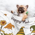 thumbnail image 3 of Yiaed Happy Fall Print Dog Blankets-Cat Blanket Washable for Couch Protection,Puppy Blanket, Soft Plush Reversible Throw Furniture Protector-Large, 3 of 8