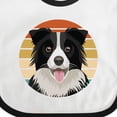 thumbnail image 4 of Inktastic Border Collie Cute Dog Boys or Girls Baby Bib, 4 of 4
