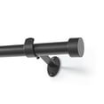 thumbnail image 3 of Threadmade Serena Single Curtain Rod with Contemporary Cap Finial, Antique Black - 32"W x 78"L, 3 of 6
