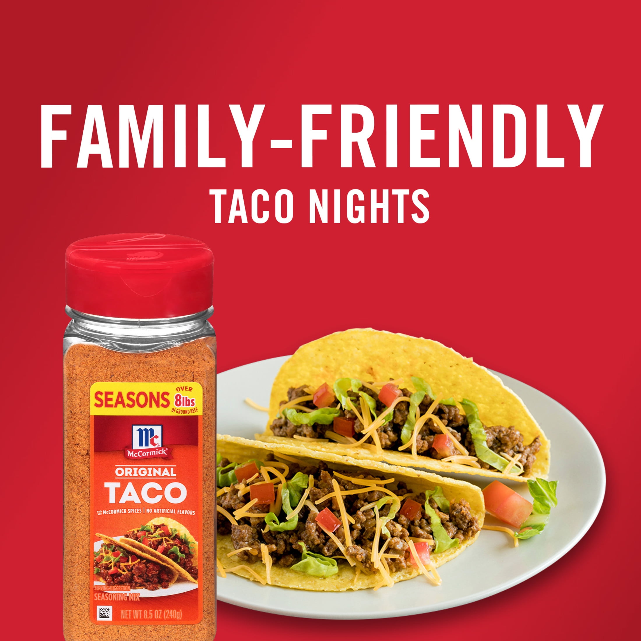 (6 pack) McCormick Original Taco Seasoning Mix, 8.5 oz Bottle