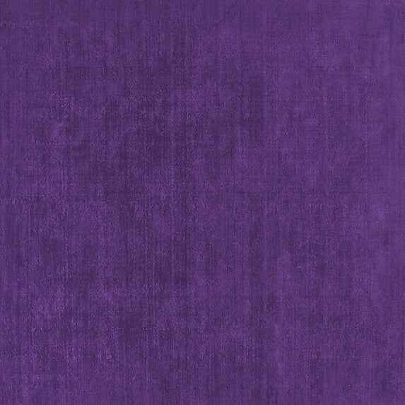 Ahgly Company Indoor Square Solid Purple Modern Area Rugs, 3' Square