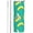 Bananas On Green, variant on Bees Pattern 20 oz Tumbler Stainless Steel Vacuum Insulation Travel Mug Proof Lid Water Coffee Cup Straw and Brush Included for Home Office School - Works Great for Ice Drink Hot Beverage