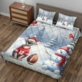 thumbnail image 3 of Hello Winter Sphynx Football Snowman Welcome Snowy Morning Quilt Bedding Set Cat Lover Kitten Owner Gifts Idea 1 Blanket Bed Cover 2 Pillowcases - 01012, 3 of 5