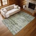 thumbnail image 7 of Addison Rugs Mayfield Premium Machine Washable Transitional Geometric Olive Rectangle Rug, 8' X 10' Machine Washable Transitional Geometric Olive Oversized Sherpa Throw Blanket, 7 of 7