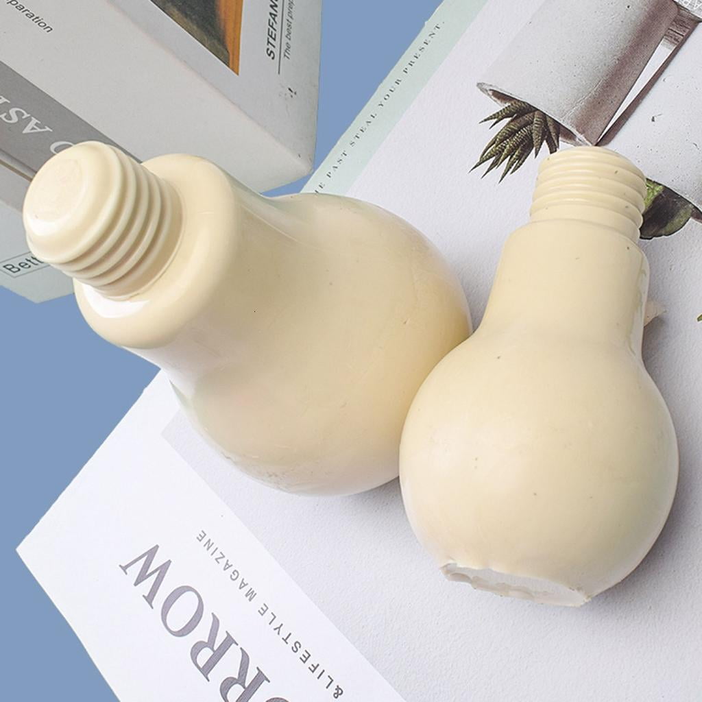 Bulb-shape Silicone Mold Candle Mold Non-stick Easy to De-mold for Making Candle
