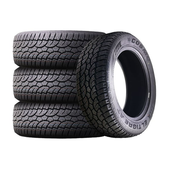 Set of 4 Cosmo EL Tigre AT LT265/75R16 123/120S E Tires Fits: 1996-99 Chevrolet Tahoe Base, 2000-02 Dodge Ram 2500 Base