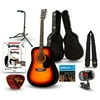 Rogue RA-090 Dreadnought Acoustic Guitar Deluxe Bundle Sunburst