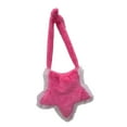 thumbnail image 2 of Bolso bandolera con forma de estrella para mujer, elegante bolso de hombro para ocasiones especiales. Rosa roja rosa, 2 of 7
