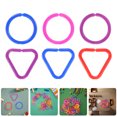 thumbnail image 3 of 30pcs Toddler Geometric Link Rings Toy For Preschool Kids To Enhance Cognitive Skills Creativity Plastic Chain Links For Home And Classroom, 3 of 5