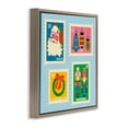 thumbnail image 3 of Stupell Industries Vintage Christmas Postage Stamps Holiday Painting Brown Floater Framed Canvas Art Print Wall Art, 18 x 18, 3 of 9