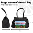 thumbnail image 6 of Fit & Fresh Copley Lunch Bag for Women, Large Lunch Tote, Reusable Insulated Lunch Bag for Work, Black, Best Used for On-the-Go Snacks, Workday Meals, and Travel, 6 of 13