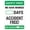 Warning Sign 1, variant on Safety First We Have Worked Days Accident Free! Portrait - Dry Erase Wall Sign Safety Signs Metal Sign Danger Warning Man Cave Yard Indoor Or Outdoor 12X8