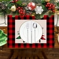 thumbnail image 3 of Mantel individual de árbol de Navidad, mantel individual de invierno, para decoración de cocina, comedor y reuniones familiares al aire libre, 3 of 5