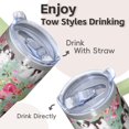 thumbnail image 4 of 20OZ Dog Themed Birthday Tumbler with Handle Straw and Lid Paw Print Coffee Cup for Women Friends Unique Holiday Gifts Fits Car Cup Holders and Ideal for Celebrations, 4 of 6