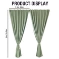 thumbnail image 4 of HUASHENG Outdoor Curtains For Patio 2 Panels Sticky Top & Back Tab Bottom Sun Blocking Windproof Rod Drapes For Gazebo/Porch, 4 of 5