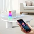 thumbnail image 4 of Usloyux under $5 Wireless Charger, 2-in-1 Wireless Charging Station with Bluetooth Speaker, 15W Fast Charger with RGB Lights, Desktop Charger with Cool Light Effects, 4 of 8