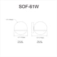 thumbnail image 3 of SOF-61W-PC-Dainolite-Sofia - 1 Light Wall Sconce In Modern Style-6 Inches Tall and 6 Inches Wide-Polished Chrome Finish, 3 of 4