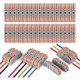 thumbnail image 1 of Conector rápido eléctrico con palanca, 34 piezas, terminal de conexión rápida de 1 cable y 2 entradas, dominó eléctrico rápido, las uniones de cables se pueden combinar libremente, retardante de llama, 1 of 5