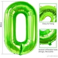 thumbnail image 3 of 40 inch Number Balloon 0-9 Green Large Number 70 Balloons,Digital Balloons for Birthday Party Celebration Decorations Supplies, Helium Foil Number Balloons for Wedding Anniversary, 3 of 18