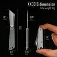 thumbnail image 4 of Key Unity Steel Pocket Knife for Fishing Camping, EDC Mini Folding Knives for Keyring, 1.77'' Blade, KK03S, 4 of 9