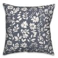 thumbnail image 2 of Creative Products Stamped Floral Blue 20 x 20 Indoor / Outdoor Pillow, 2 of 3