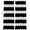 Black, variant on Yellow Striped Blackout Curtains for Bedroom/Living Room, Pinch Pleated Black Out Curtains, Modern Simple Monochrome Geometric White Room Darkening Window Drapes with Hooks 2 Panels, 59"x70"