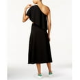 thumbnail image 3 of Rachel Roy Womens Flounce Midi One Shoulder Dress, Black, 0, 3 of 3