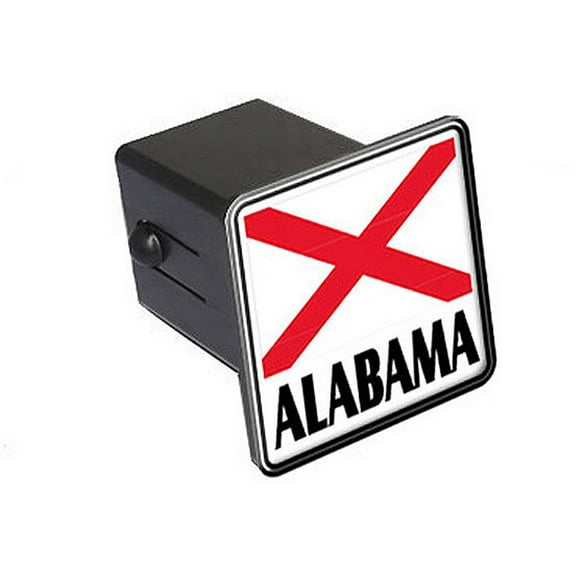 Alabama Flag 2" Tow Trailer Hitch Cover Plug Insert