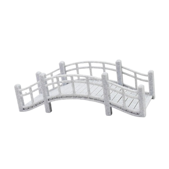 Small Arch Bridge Mini Model Statue Realistic Marble Material for Kids DIY Craft Display Prop