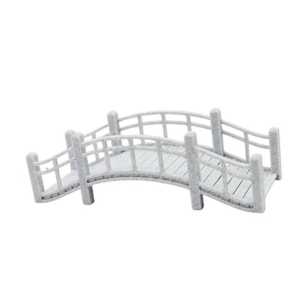 Puente en miniatura a escala 1/12, juguete para niños, figura multifunción, decoración de jardín, 15 x 58 x 45 cm