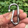 thumbnail image 4 of Juego de clip de mosquetón de llavero pequeño Clips Caribeaner multifuncionales de aleación de aluminio para acampar ANGGREK Otros, 4 of 8