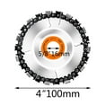 thumbnail image 2 of 100mm 22 Tooth Grinding Machine Woodworking Disc Grooving Machine Chains Disc Wood Carving Cutting Disc for Type100 115 Angle Grinder Carving Shaping Cutting, 2 of 7