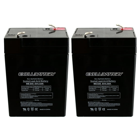 6V 4.5AH Rechargeable Battery COMBO OF 2 for Emergency Exit Lighting Systems