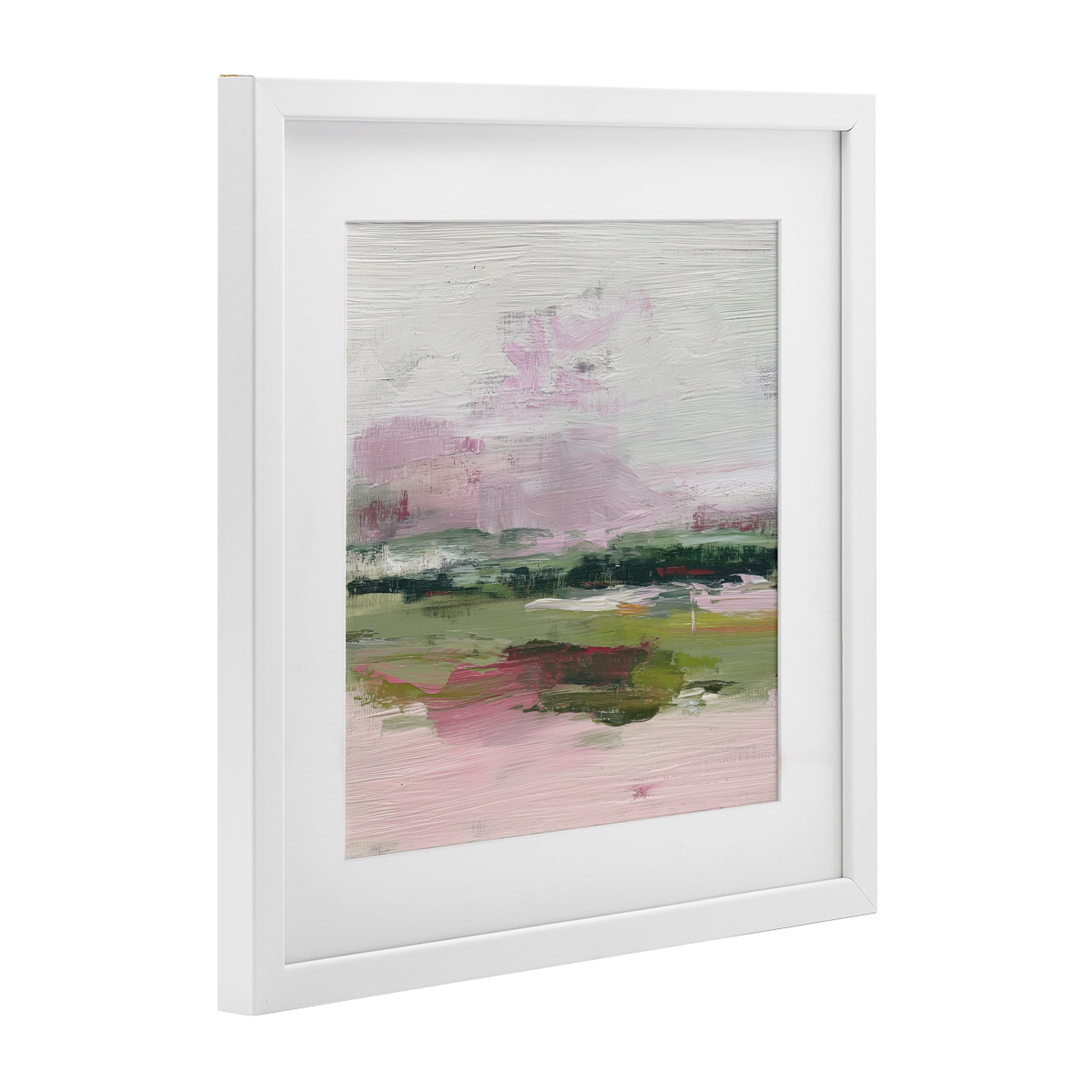Stupell Industries Hills In Bloom Abstraction White Framed Print Under Glass, design by Svetlana Aleynikova