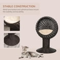 thumbnail image 3 of LILEYI Elevated Cat Bed with Rotatable Egg Chair Pod, Cat Basket Bed with Thick Cushion,Comfortable and fashionable, it makes the kitten feel very secure Natural Mat Grass Woven Kitty House,Coffee, 3 of 9