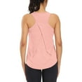 thumbnail image 3 of Scyoekwg Womens Summer Tops Sleeveless Tank Tops Loose Sling Crewneck Workout Tops Yoga Shirts Gym Clothes Casual Dressy Blouse Solid Color Suspenders Shirts (Pink,XXL), 3 of 5