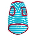 thumbnail image 3 of The Worthy Dog Appliqué Jaws Graphic Stripe Sleeveless Dog Tee, 3 of 3