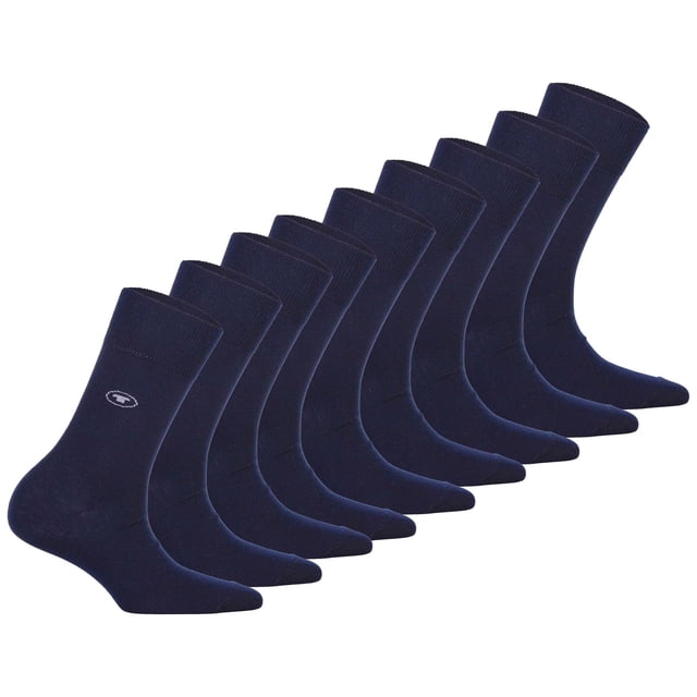 TOM TAILOR Paquete de 3 Calcetines de Mujer - Básico, unicolor Azul marino 39-42