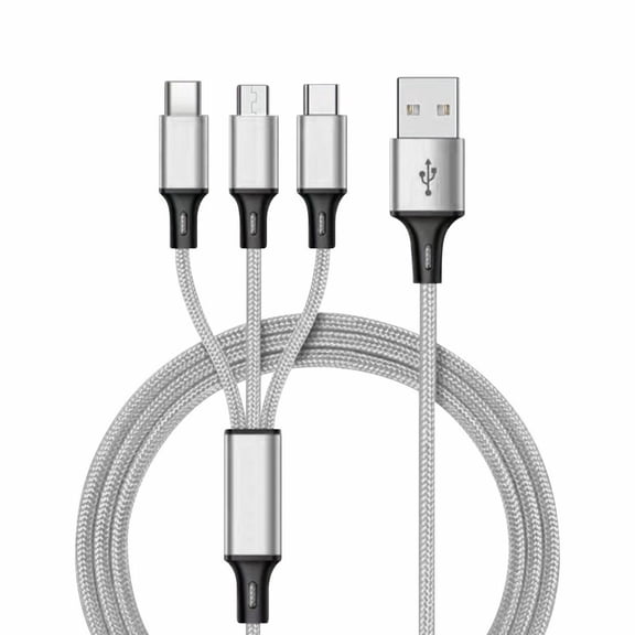 Cable 6ft 3in1 Fast USB Charging Cable Universal Multi Function Cell Phone Charger Cord Cam Link for