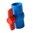 thumbnail image 3 of PVC Ball Two Way Plumbing Fixtures T Handle Water Shut Off for Landscape and Irrigation Swimming Pool Equipment Water Treatment , blue 40mm, 3 of 8