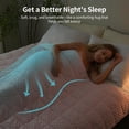 thumbnail image 3 of Sivio Weighted Blanket for Adults 15lbs Queen Size, Soft Minky Dot Heavy Blanket with Glass Beads for Bed Sofa Chair, Cooling and Warm Reversible  Bed Blanket for All Season ,60"x 80" ,Pink, 3 of 10