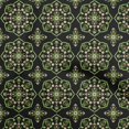 thumbnail image 1 of oneOone Polyester Spandex Black Fabric Asian Ornament Floral Tile Craft Projects Decor Fabric Printed By The Yard 56 Inch Wide, 1 of 4