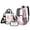 Pink - Axolotl Cherry Blossom, variant on DISNIMO Clear Backpack for School, Axolotl Cherry Blossom Printed Heavy Duty See Through Bookbag for Girls, 17 Inch Large PVC Backpack with Lunch Box and Pencil Case