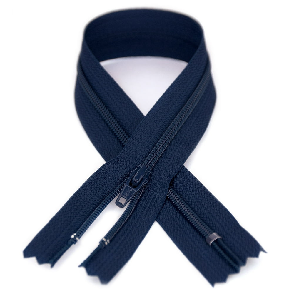 YKK 3 Coil Zipper, 13.5 inch length, Crayon Blue 920