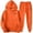 Orange, variant on Menswear Everyday Set for Daily Casual Streetwear Men in Athleisure Two Piece Suit with Logo Print Orange 3XL