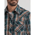 thumbnail image 3 of Wrangler Green And Brown Plaid Print - Mens Shirt  - 112337992, 3 of 3