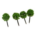thumbnail image 3 of 50 árboles de modelismo de paisaje a escala N con forma de bola verde claro de 3 cm/1,18 pulgadas, 3 of 9