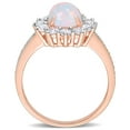 thumbnail image 4 of Everly Women's Opal and Topaz Rose Gold Plated Ring, 4 of 7